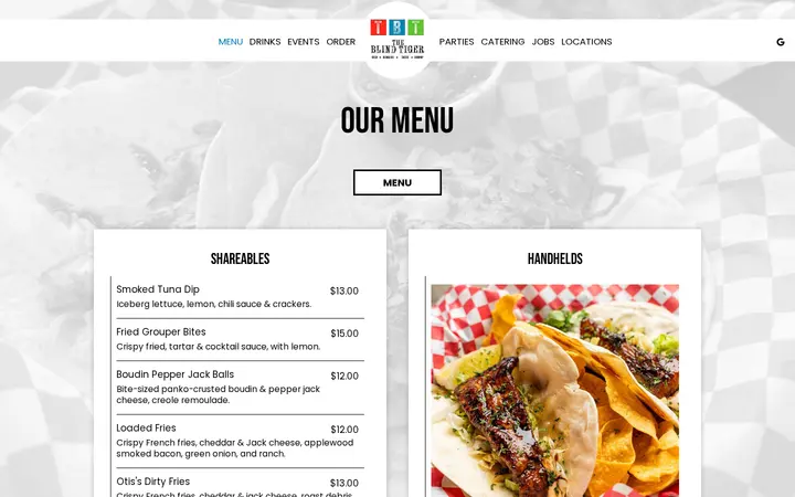 /biloxi-tbt-biloxi-beach-food-menu — The Blind Tiger Biloxi Beach