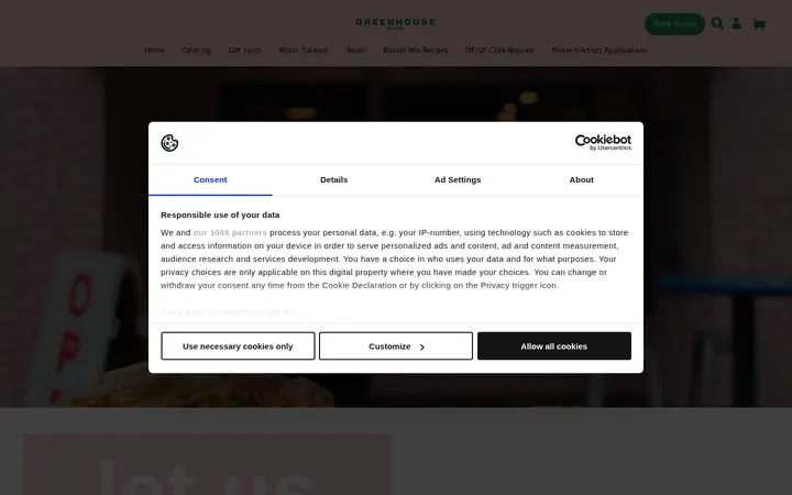 Website of Greenhouse Biloxi