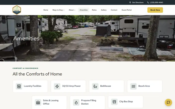/amenities — Baywood RV Park