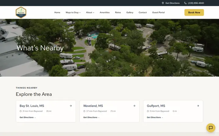 /about/nearby — Baywood RV Park