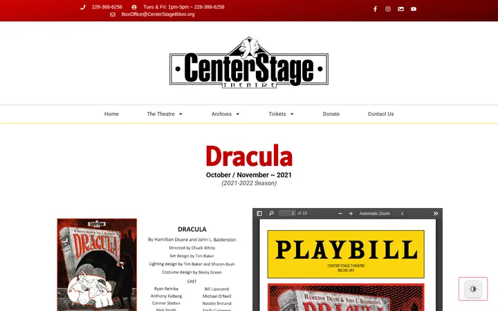 /dracula-program-2021 — Center Stage Theatre