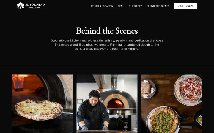 /behind-the-scenes — El Fornino Pizzeria