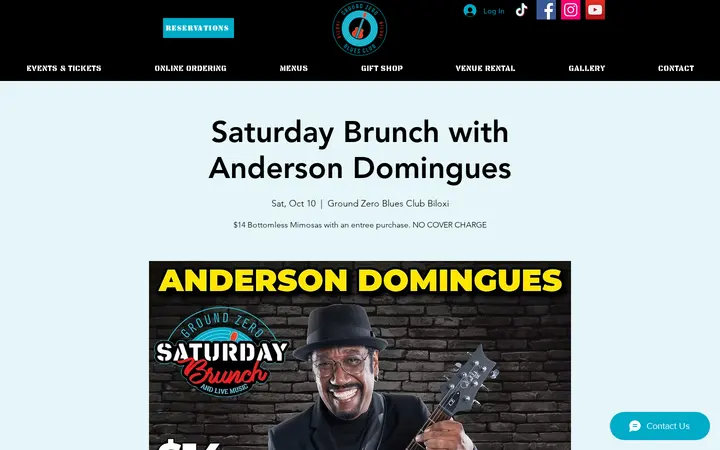 /event-details/saturday-brunch-with-anderson-domingues-2 — Ground Zero Blues Club & Restaurant Biloxi
