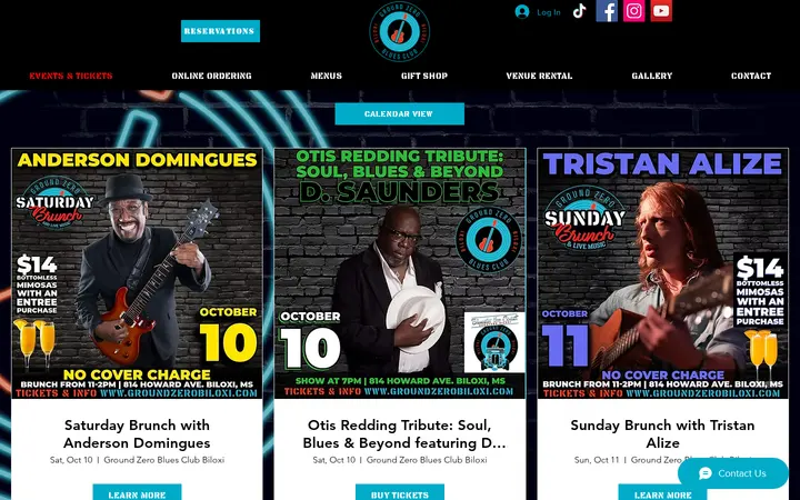 /shows — Ground Zero Blues Club & Restaurant Biloxi