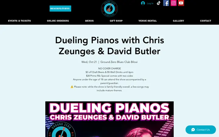 /event-details/dueling-pianos-with-chris-zeunges-david-butler-8 — Ground Zero Blues Club & Restaurant Biloxi