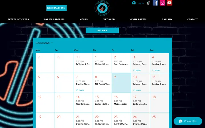 /calendar-view — Ground Zero Blues Club & Restaurant Biloxi