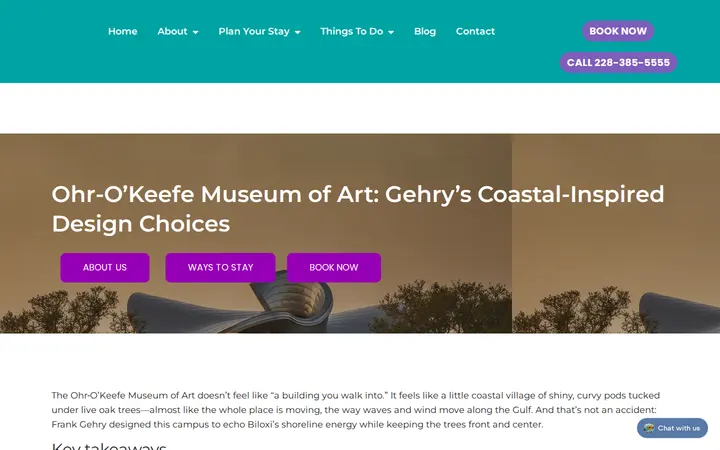 /ohr-okeefe-museum-of-art-gehrys-coastal-inspired-design-choices — Gulf Beach RV Resort