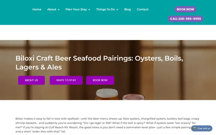 /biloxi-craft-beer-seafood-pairings-oysters-boils-lagers-ales — Gulf Beach RV Resort