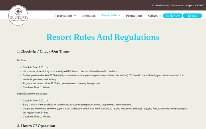 /park-rules-cancellation-policy — Gulfport Luxury RV Resort