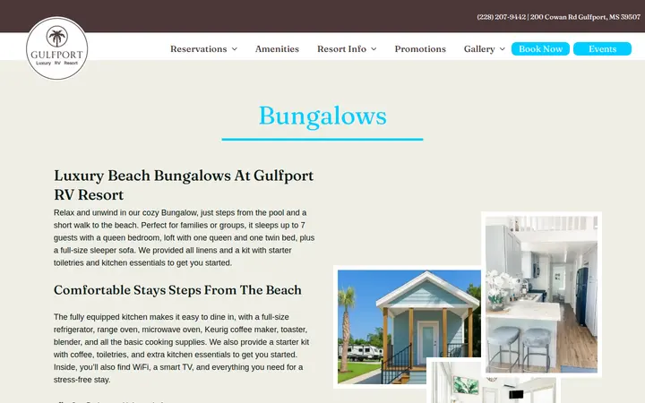 /bungalows — Gulfport Luxury RV Resort