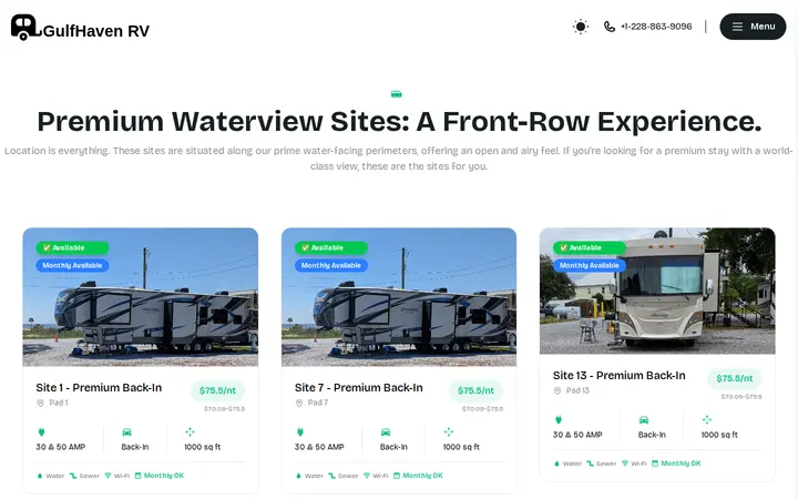 /rv-sites/water-view — Gulf Haven Campground
