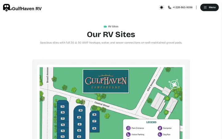 /rv-sites — Gulf Haven Campground