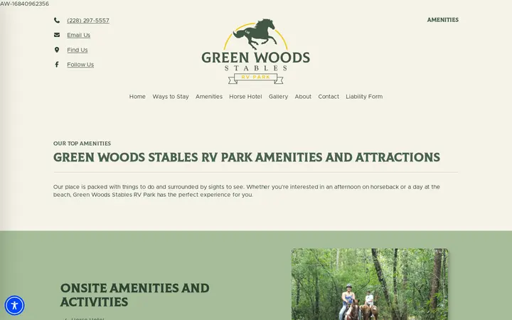 /amenities — Green Woods Stables RV Park