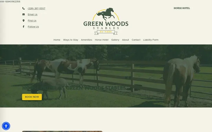 /horse-hotel — Green Woods Stables RV Park