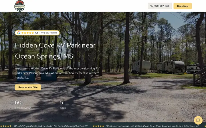 /lp/rv-park-near-ocean-springs-mississippi — Hidden Cove RV Park