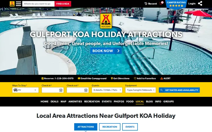 /campgrounds/gulfport/local-area/attractions — Gulfport KOA Holiday