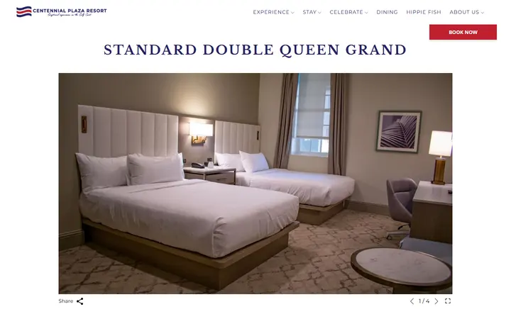 Discover our Standard Double Queen Grand and book your stay at Centennial Plaza Resort.