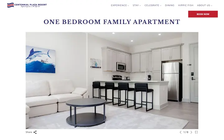 Discover our One Bedroom Family Apartment and book your stay at Centennial Plaza Resort.