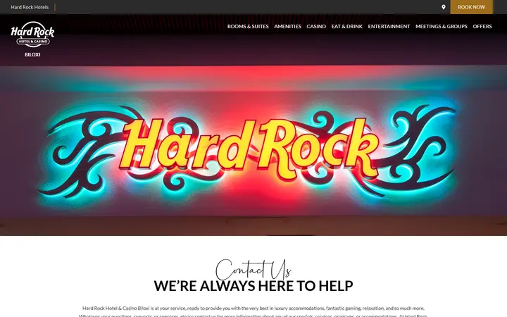 Contact Hard Rock Hotel & Casino Biloxi