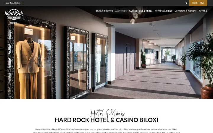 Hard Rock Hotel and Casino Biloxi Hotel Policies