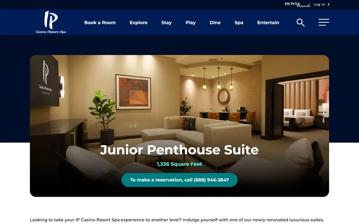 Junior Penthouse Suites at IP Casino Resort & Spa | IPBiloxi.BoydGaming.com