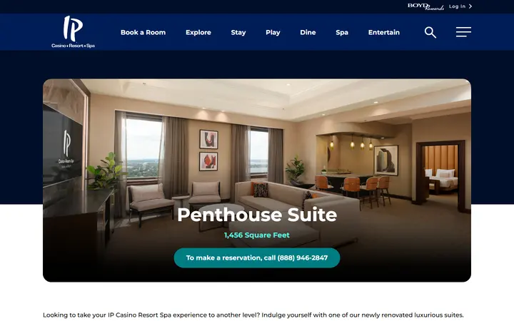 Penthouse Suites at IP Casino Resort & Spa | IPBiloxi.BoydGaming.com