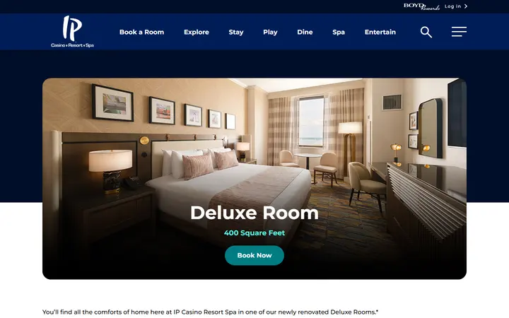 Deluxe Rooms at IP Casino Resort & Spa | IPBiloxi.BoydGaming.com