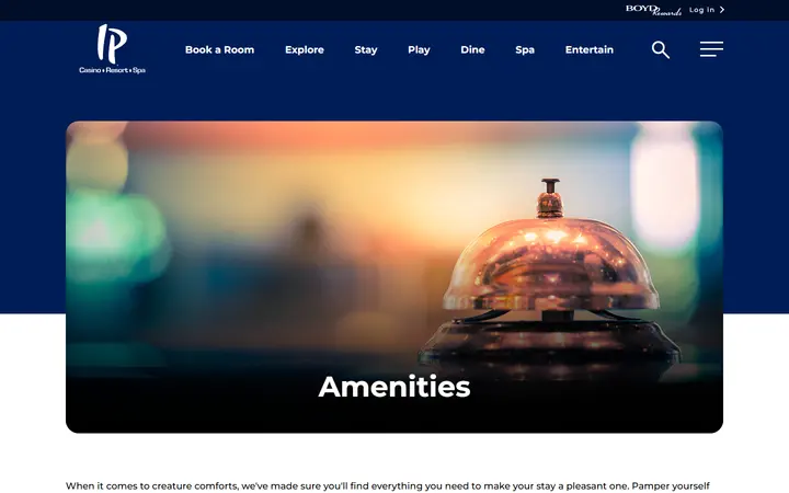 IP Hotel Resort Amenities & Services | IP Casino Resort Spa