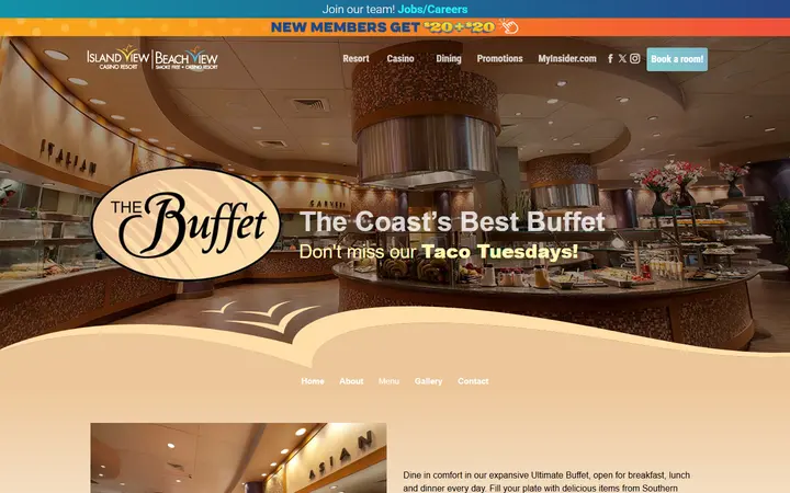 The Buffet • Island View & Beach View Casino Resorts • Gulfport, MS