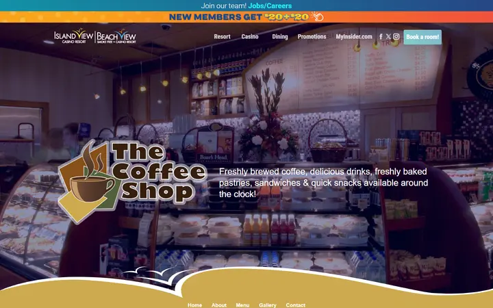 The Coffee Shop | Island View Casino Resort
