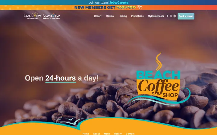 Beach Coffee Shop | Beach View Casino Resort