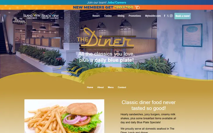 The Diner | Island View Casino Resort