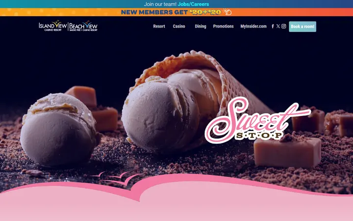 Sweet Stop | Island View Casino Resort