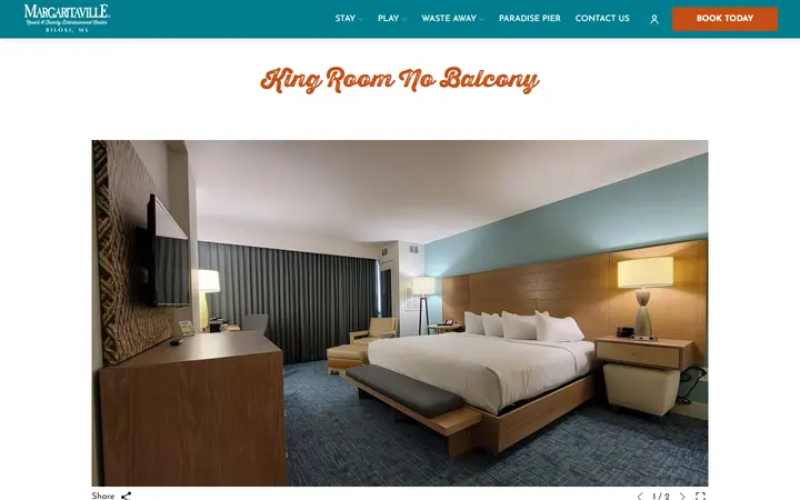 King Room No Balcony | Margaritaville Resort Biloxi