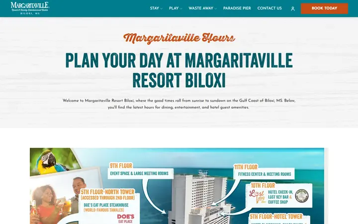 Margaritaville Hours | Plan Your Biloxi Visit