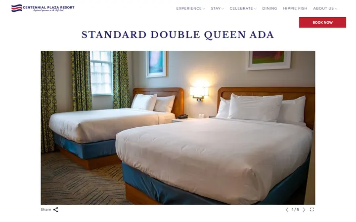 Standard Double Queen ADA | Centennial Plaza Resort