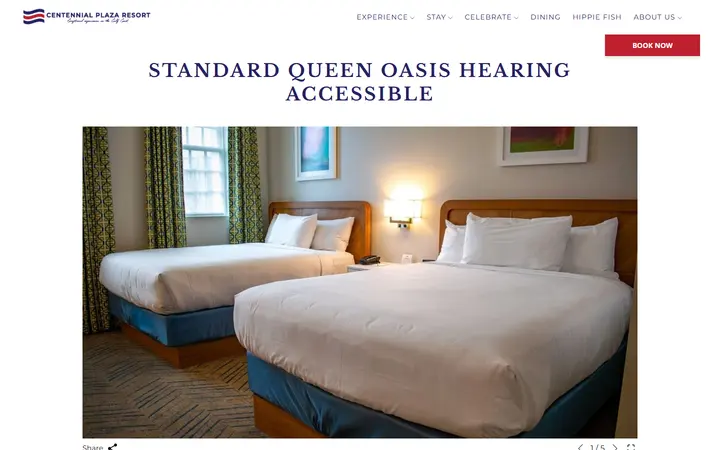 Standard Queen Oasis Hearing Accessible | Centennial Plaza Resort