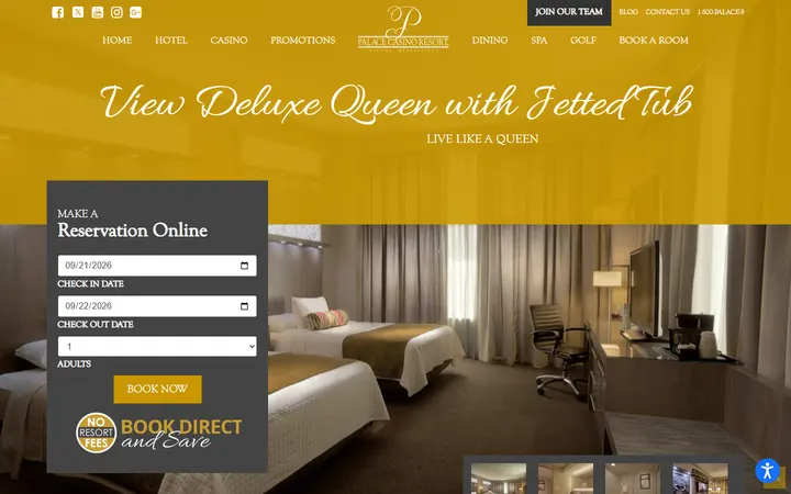 View Deluxe Queen With Jetted Tub | Palace Casino Resort | Biloxi, MS