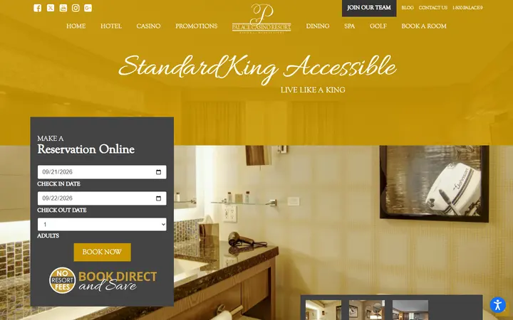 Standard King Accessible | Palace Casino Resort | Biloxi, MS
