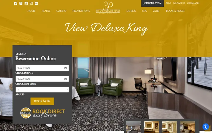 View Deluxe King | Palace Casino Resort | Biloxi, MS