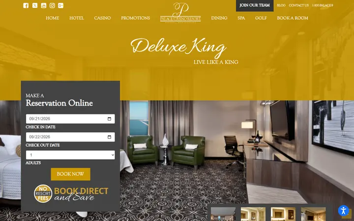 Deluxe King | Palace Casino Resort | Biloxi, MS | Smoke Free Casino