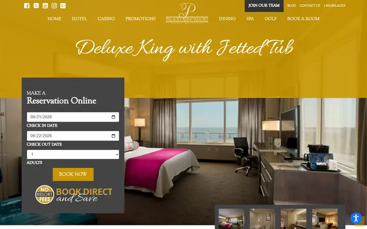 Deluxe King with Jetted Tub | Palace Casino Resort | Biloxi, MS