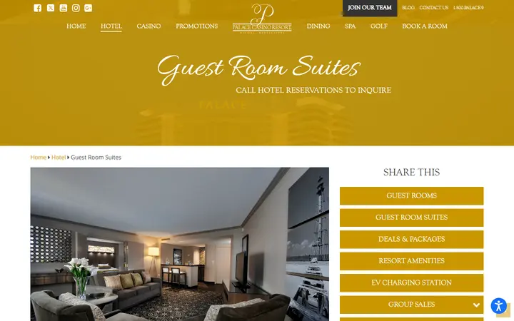 Guest Room Suites | Palace Casino Resort | Biloxi, MS