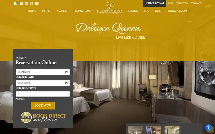 Deluxe Queen | Palace Casino Resort | Biloxi, MS | Smoke Free Casino