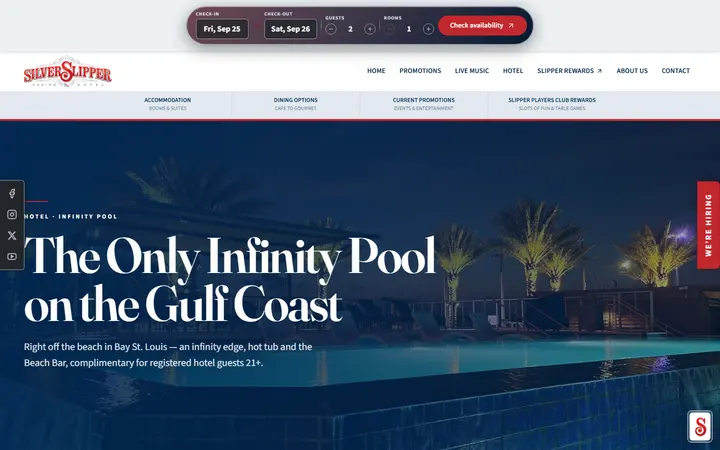 The Only Infinity Pool on the Gulf Coast | Silver Slipper