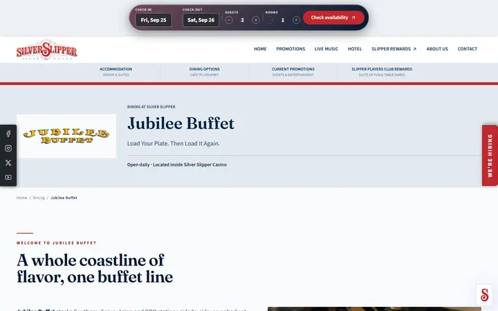 Jubilee Buffet | Bay St. Louis Casino Buffet