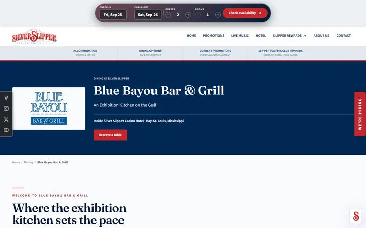 Blue Bayou Restaurant | Bay St. Louis, MS