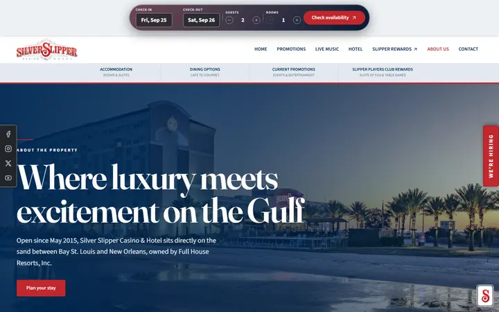 About Silver Slipper Casino & Hotel | Since 2015