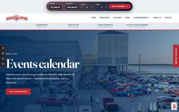 Events Calendar | Silver Slipper Casino & Hotel, Bay St. Louis MS