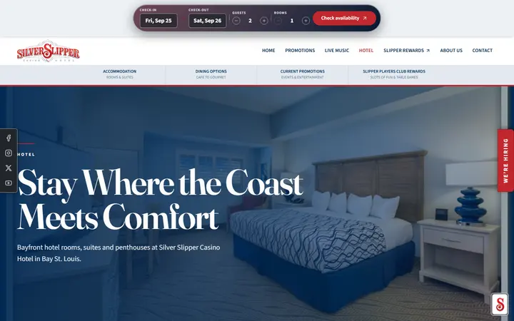 Rooms & Suites | Beachfront Hotel, Bay St. Louis MS